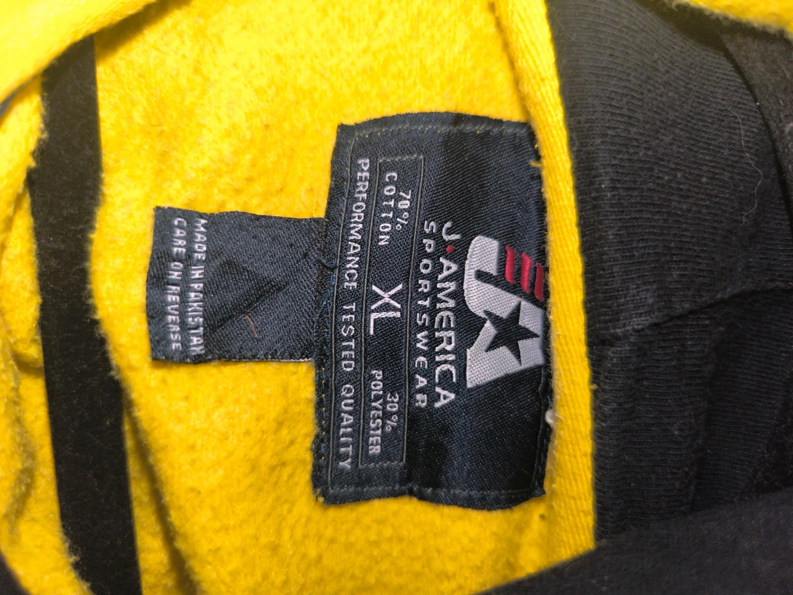 Sudadera con capucha Iowa Hawkeyes amarilla XL J. América para hombre – photo 4